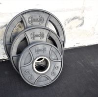 Stainless Bushing Bar and Olympic Rubber Weight Plate Sets