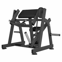 Excel Seated Biceps - Muscle D Fitness - Plate Load Arm Curl - Piston Assisted Seat Adjustment